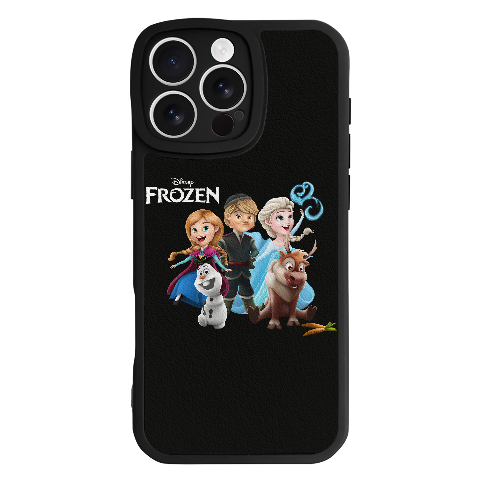 （画像用） アナと雪の女王 アンナ エルサ Frozen Anna Elsa 【iPhone 16シリーズ対応】シリコンスマホケース（レザー調） 材質：シリコン